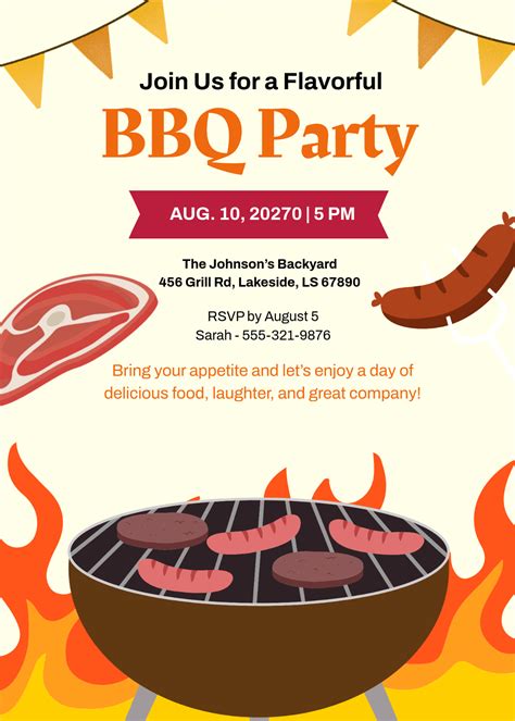 Free Barbecue Invitation Templates