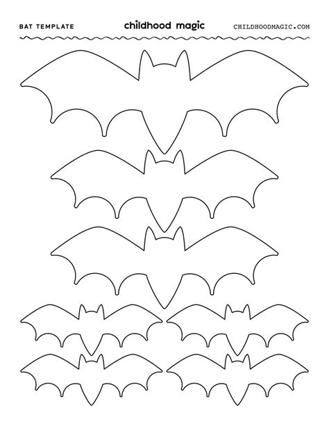 Free Bat Template Printable