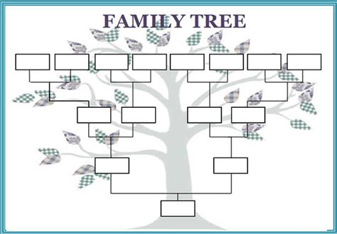 Free Blank Family Tree Template