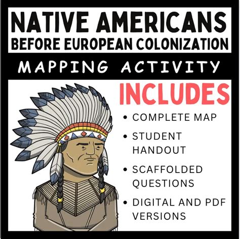 Free Blank Printables Of Native Americans Before Colonization