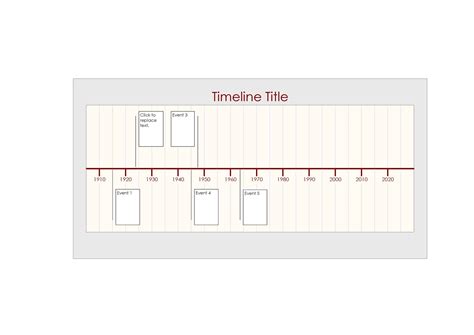 Free Blank Timeline Template Word
