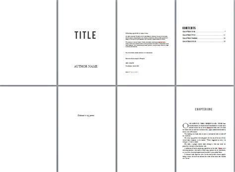 Free Book Page Layout Templates