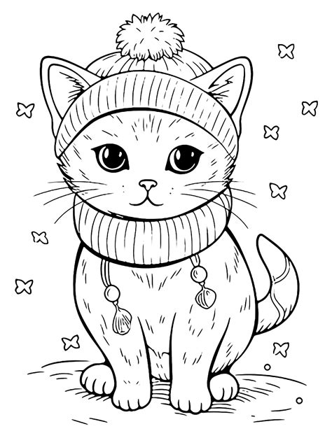 Free Cat Printable Coloring Pages
