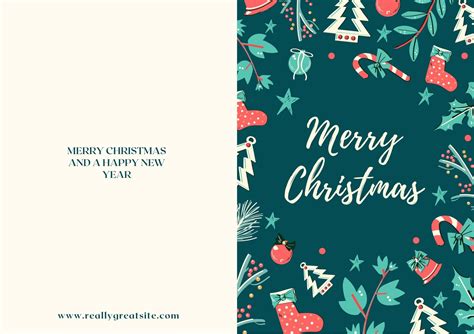 Free Christmas Card Template Photo