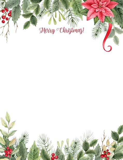 Free Christmas Stationery Printable
