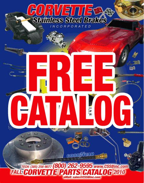 Free Corvette Parts Catalog