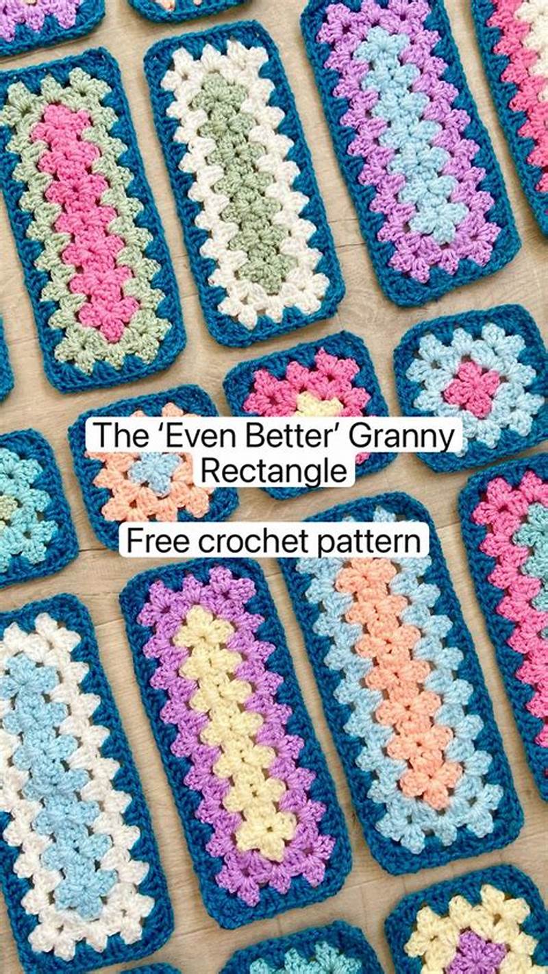Free Crochet Pattern For Rectangular Granny Square