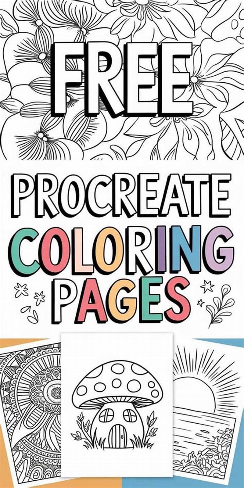 Free Digital Coloring Pages For Procreate