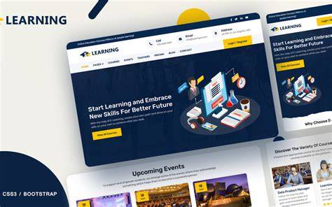 Free Elearning Website Template