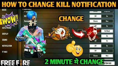 Kill Notification Setting Free Fire