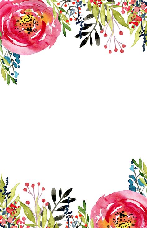Free Floral Border Templates