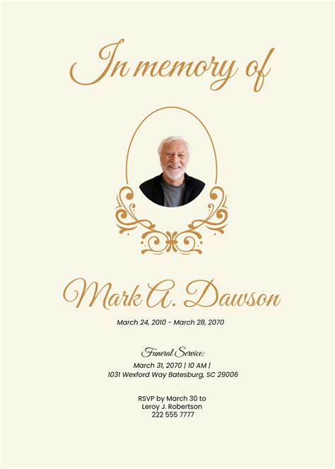 Free Funeral Template