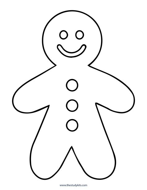 Free Gingerbread Man Template Printable