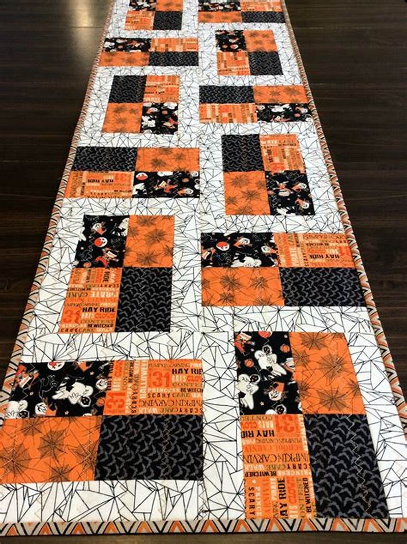 Free Halloween Table Runner Quilt Pattern