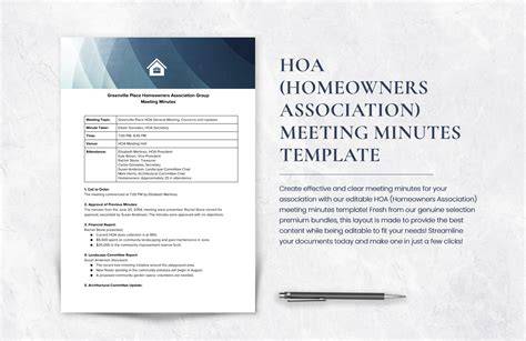 Free Hoa Templates Word