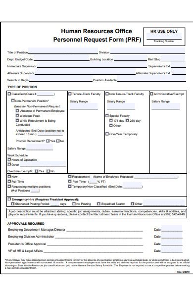 Free Human Resources Forms And Templates