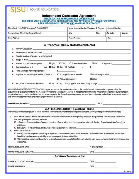 Free Independent Contractor Contract Template