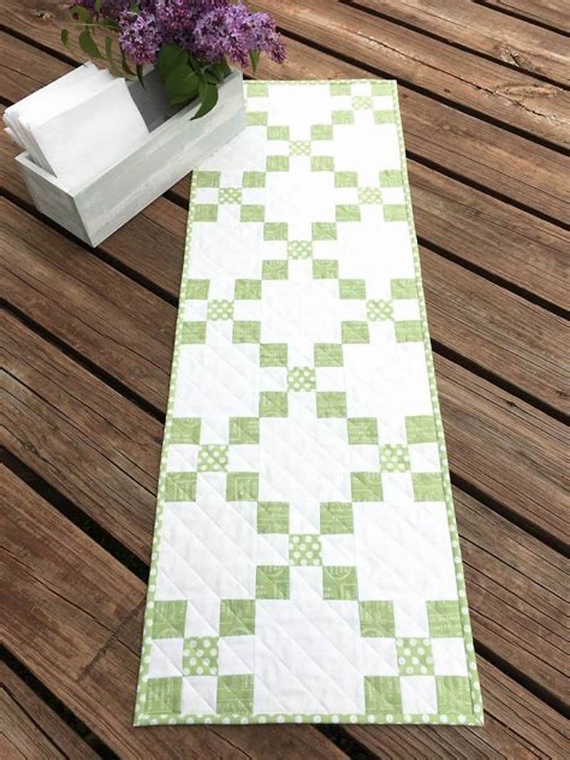 Free Irish Chain Table Runner Pattern