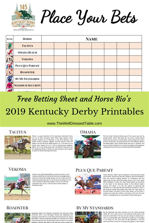 Free Kentucky Derby Printables