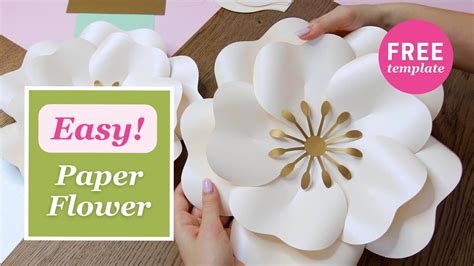 Free Large Paper Flower Templates