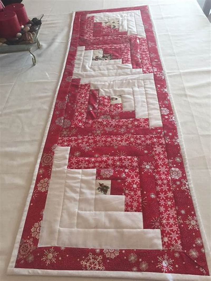 Free Log Cabin Table Runner Pattern