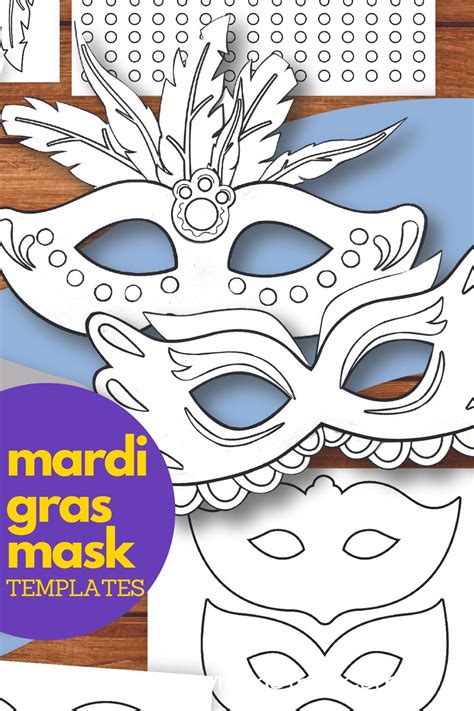 Free Mardi Gras Mask Templates