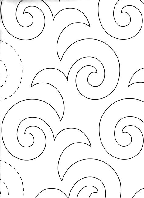 Free Motion Quilting Template