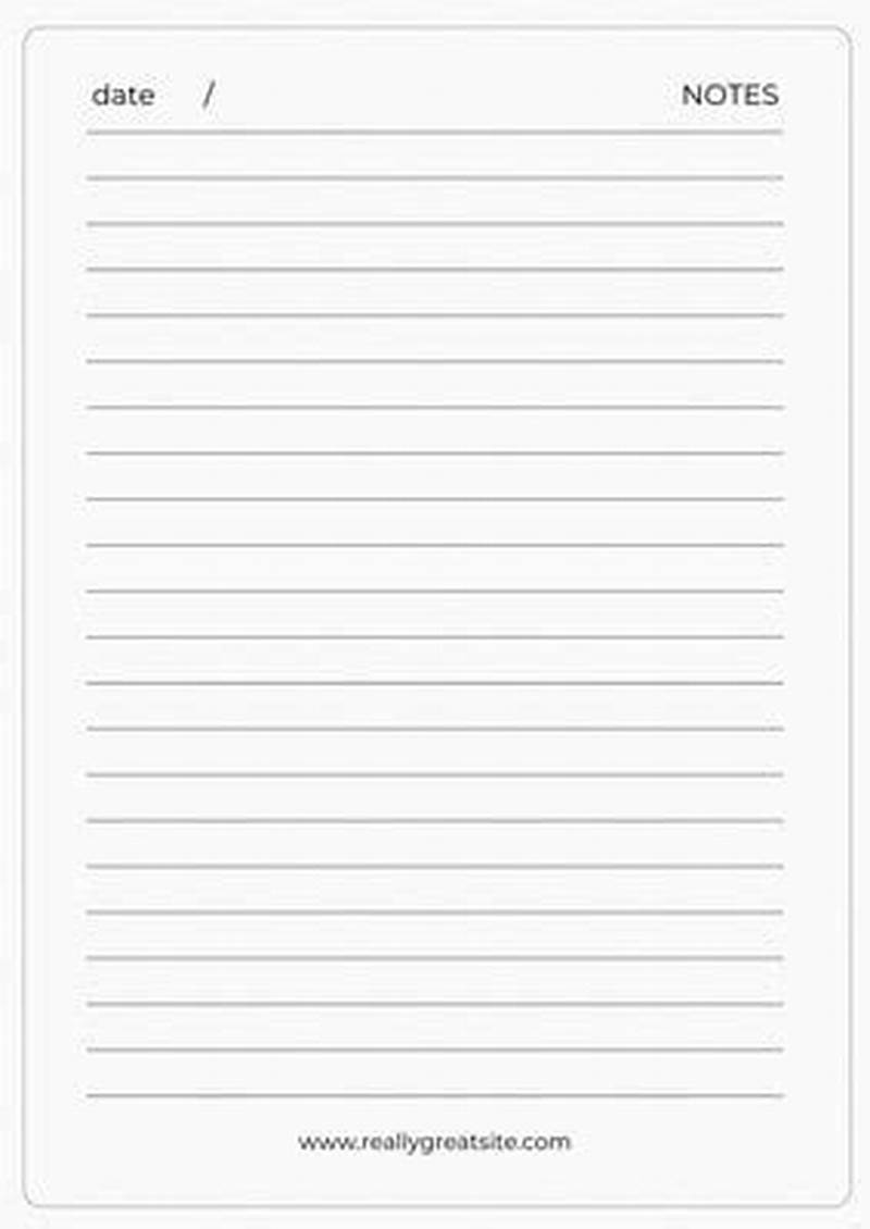Free Notepad Printable