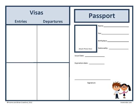 Free Passport Template