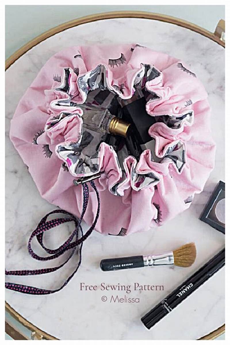 Free Pattern For Drawstring Makeup Bag