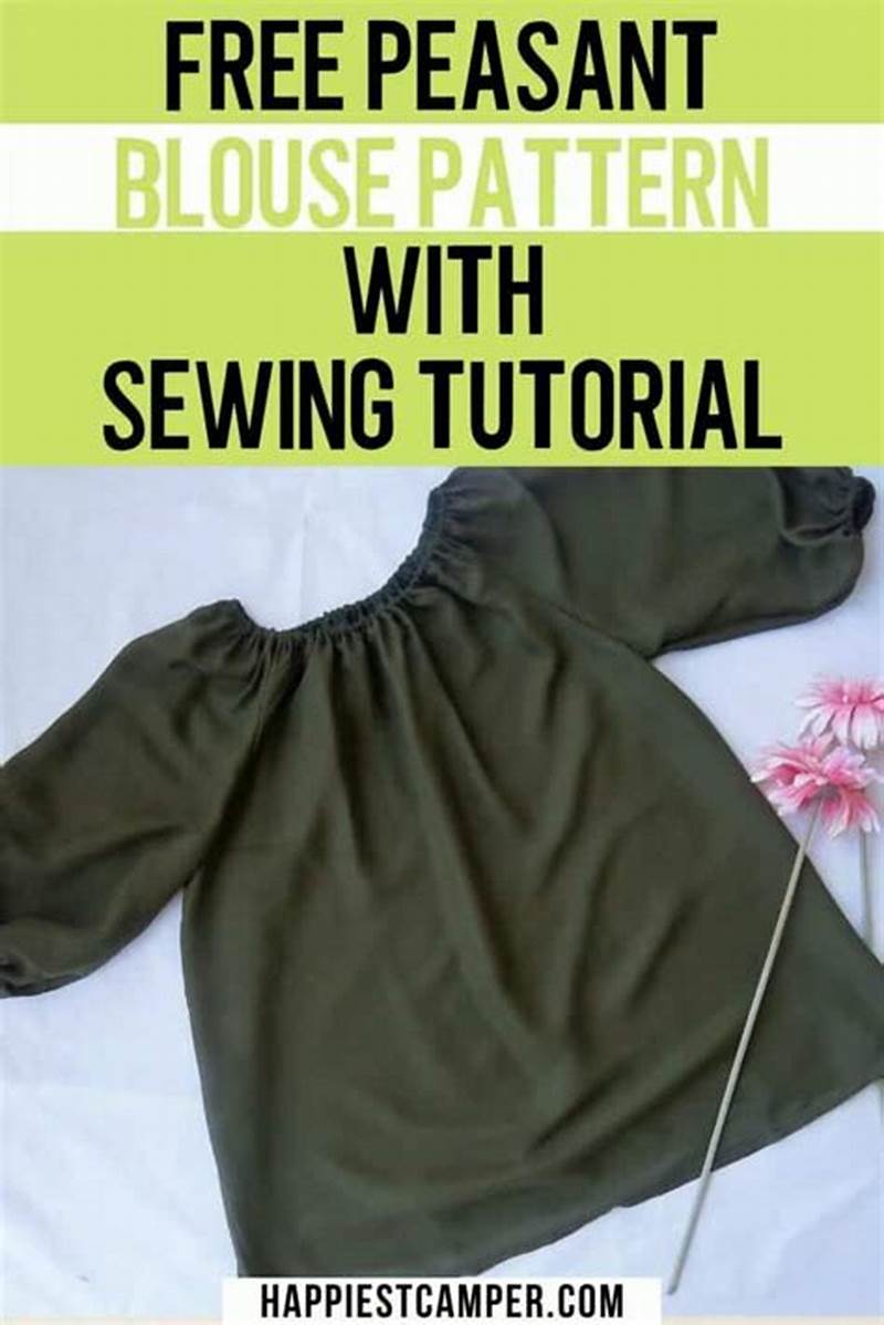 Free Peasant Blouse Pattern With Sewing Tutorial