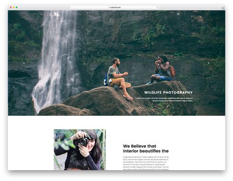 Free Photography Website Templates