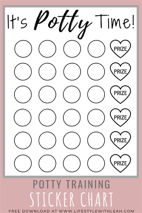 Free Potty Sticker Chart