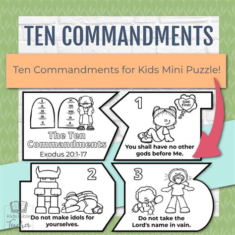 Free Printable 10 Commandments For Kids