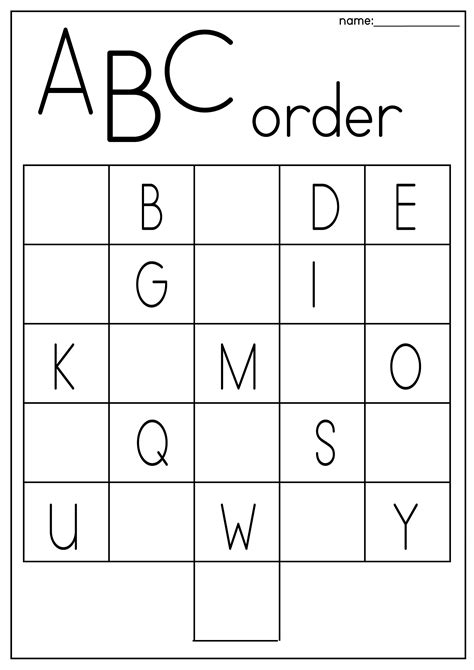 Free Printable Abc Worksheets For Kindergarten