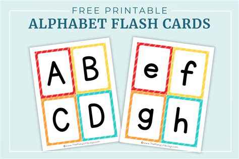 Free Printable Alphabet Flashcards Upper And Lowercase