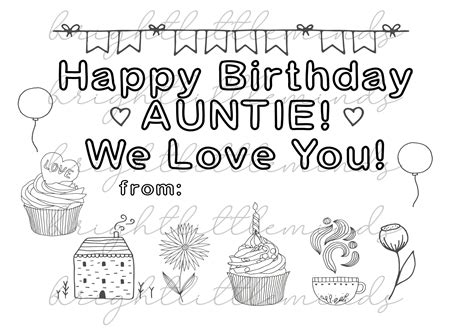 Free Printable Aunt Birthday Cards
