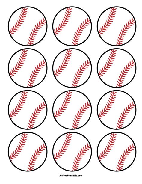 Free Printable Baseball Cupcake Toppers