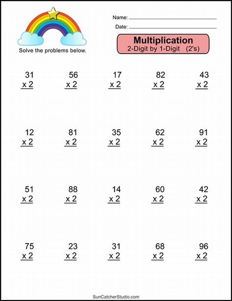 Free Printable Basic Multiplication Worksheets