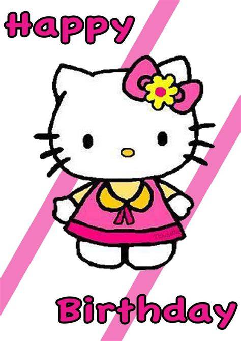 Free Printable Birthday Cards For Girls Hello Kitty