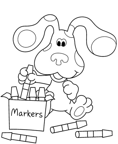 Free Printable Blues Clues Coloring Pages