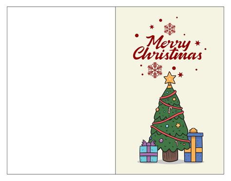 Free Printable Christmas Card Templates