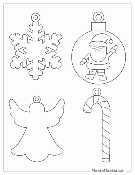 Free Printable Christmas Ornaments To Color