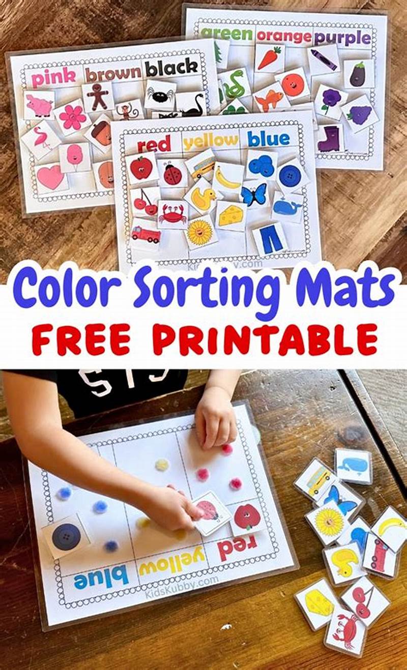 Free Printable Color Sorting Printable