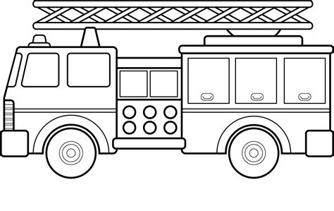 Free Printable Coloring Pages Fire Truck