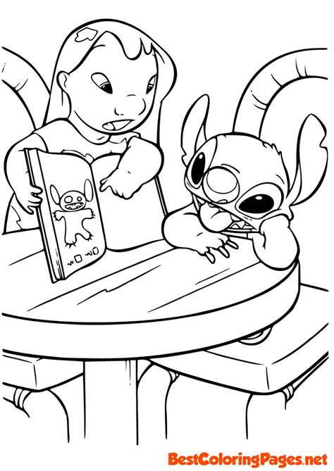 Free Printable Coloring Pages Lilo And Stitch