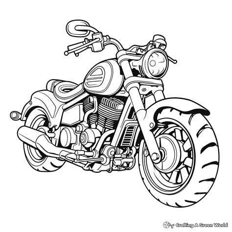 Free Printable Coloring Pages Of Motorcycles