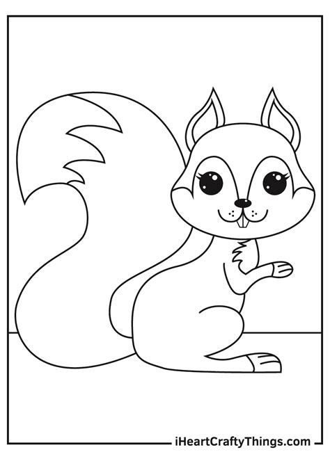 Free Printable Coloring Pages Of Squirrels