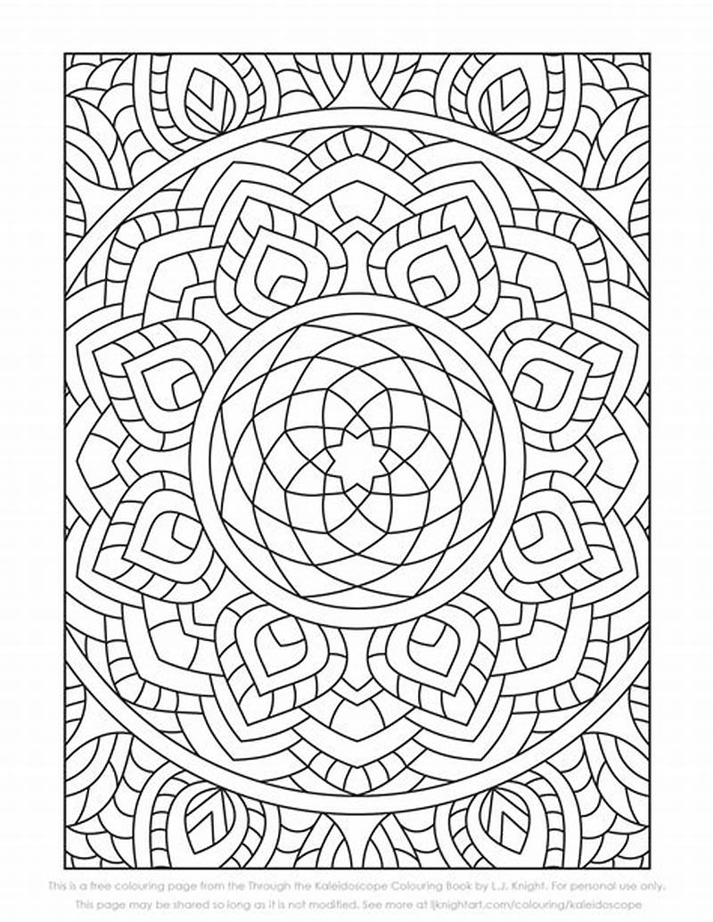 Free Printable Colouring Patterns