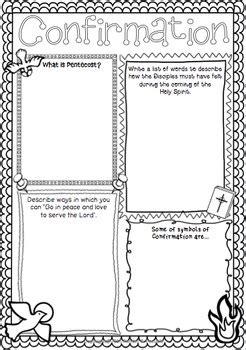 Free Printable Confirmation Worksheets
